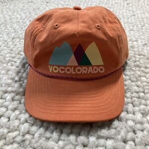 Yo Colorado Rope Hat Snap Back Baseball Cap Orange Kids 3-7 years